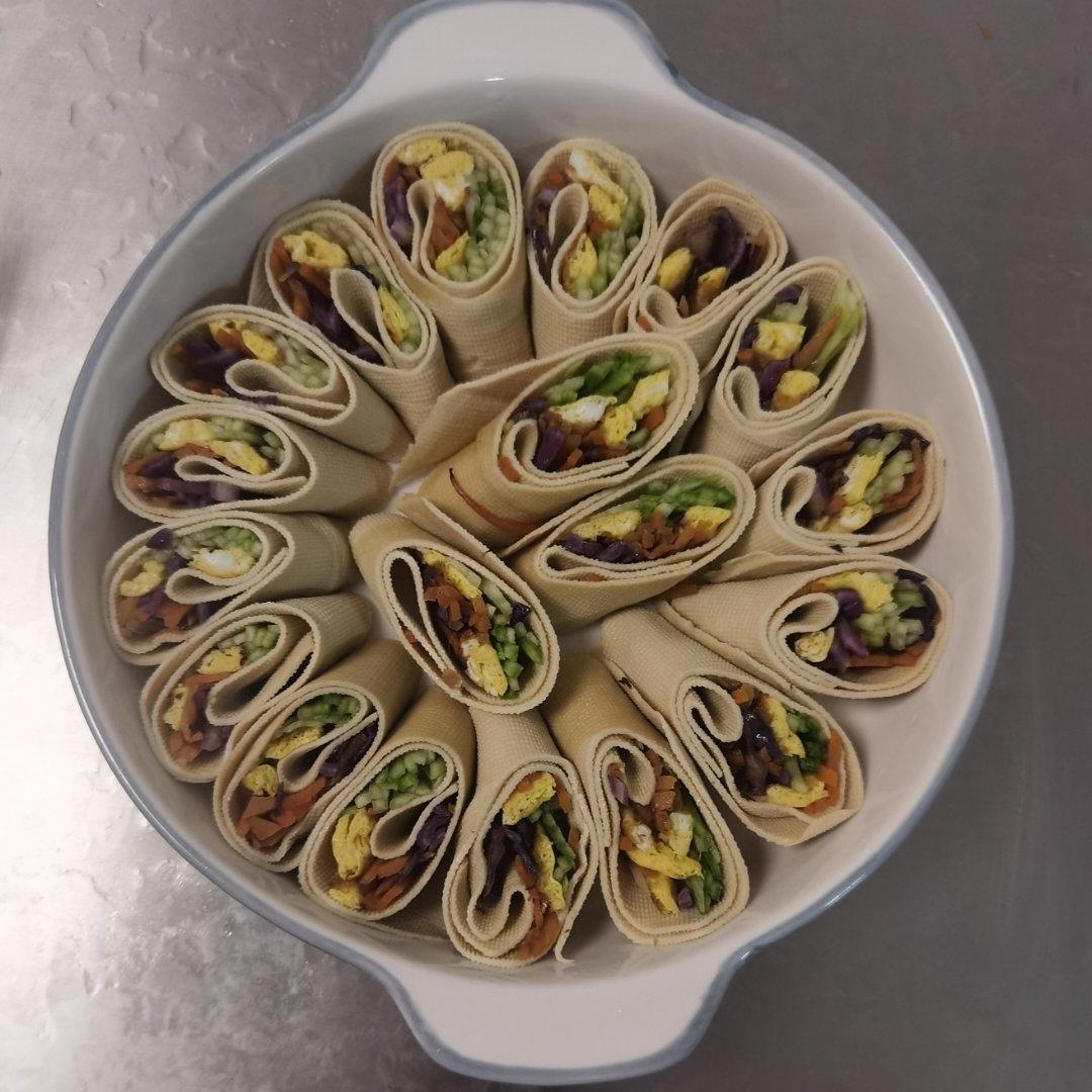 千张豆皮蔬菜卷