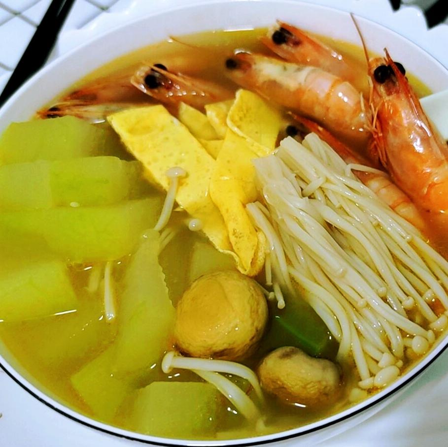 鲜掉眉毛巨好喝，三鲜刷脂汤，250大卡