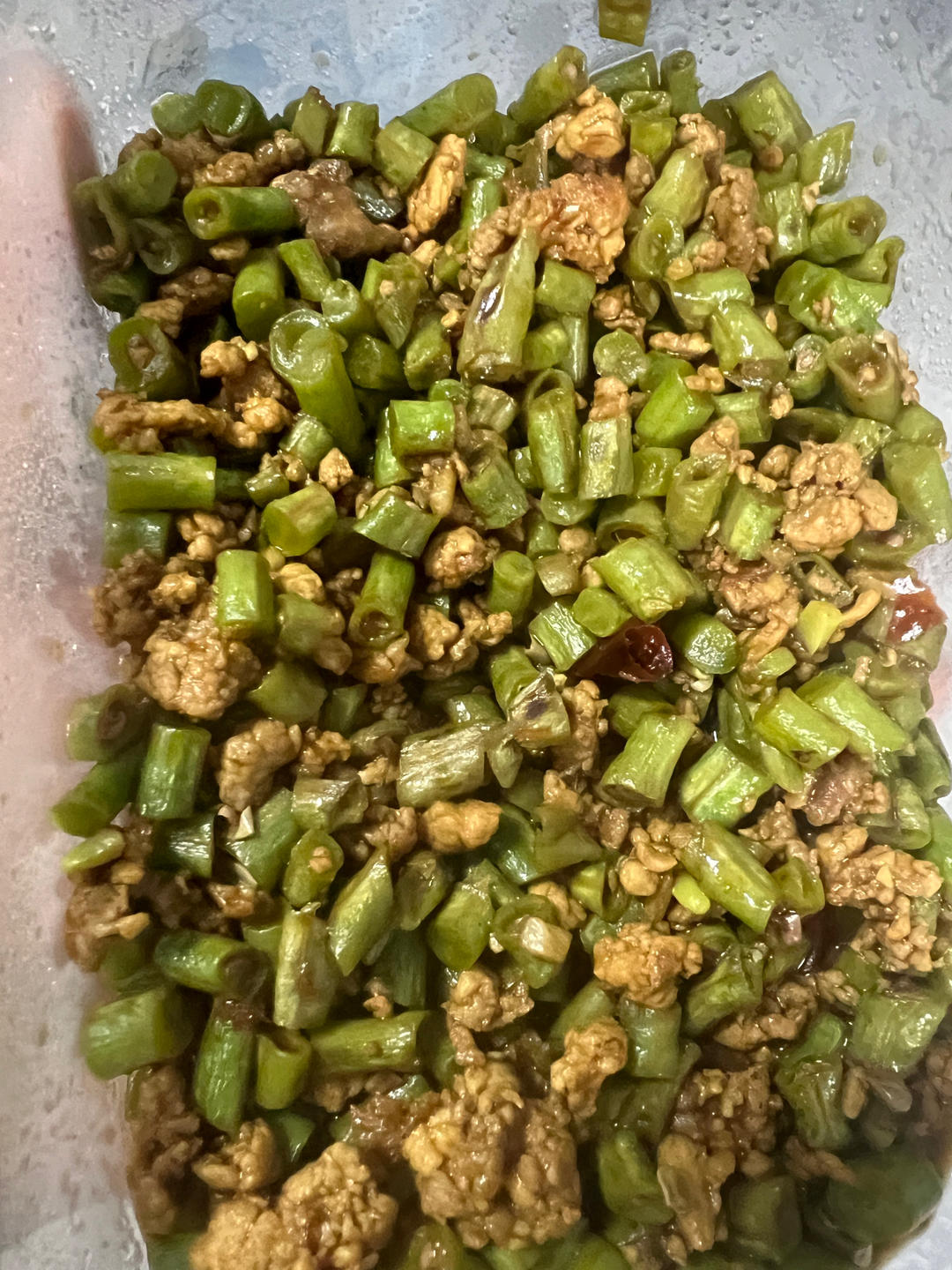 豆角肉沫