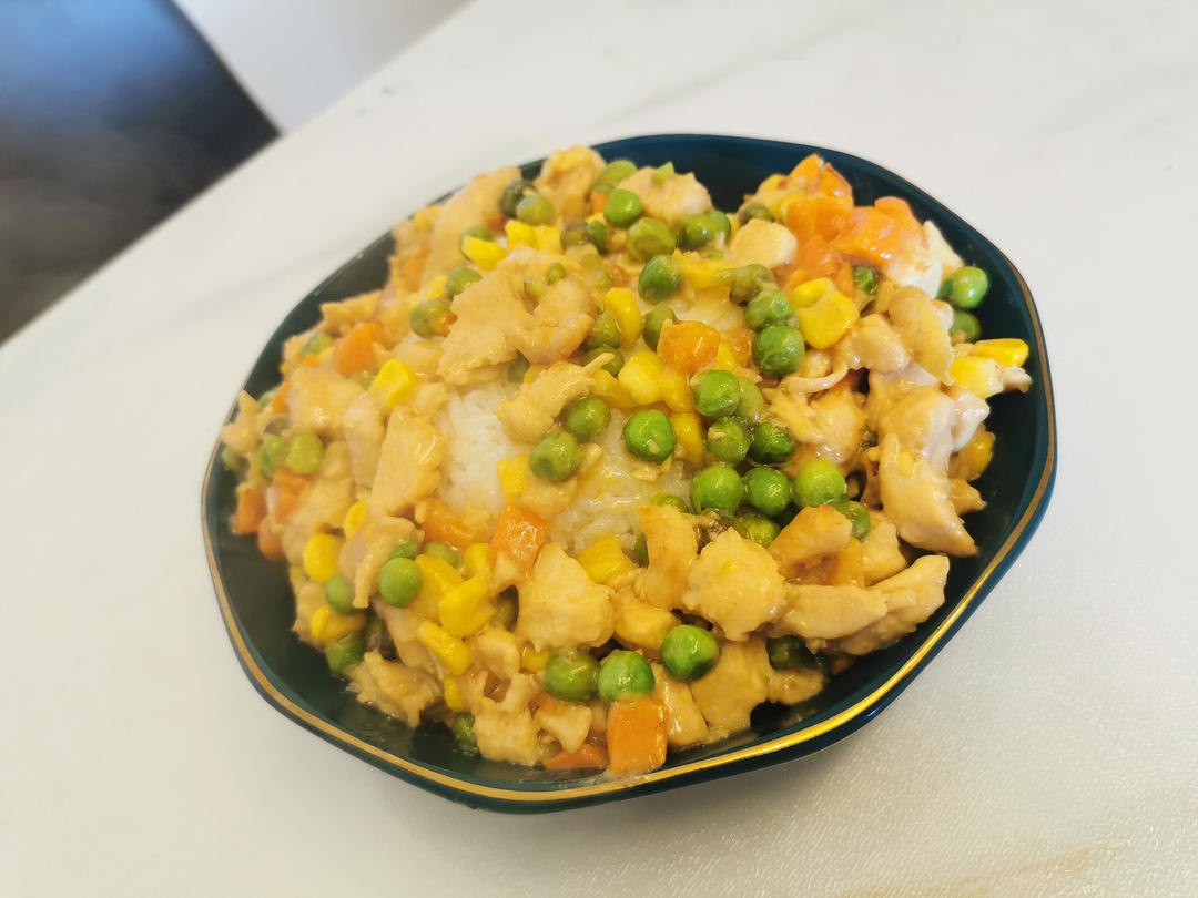 玉米鸡丁