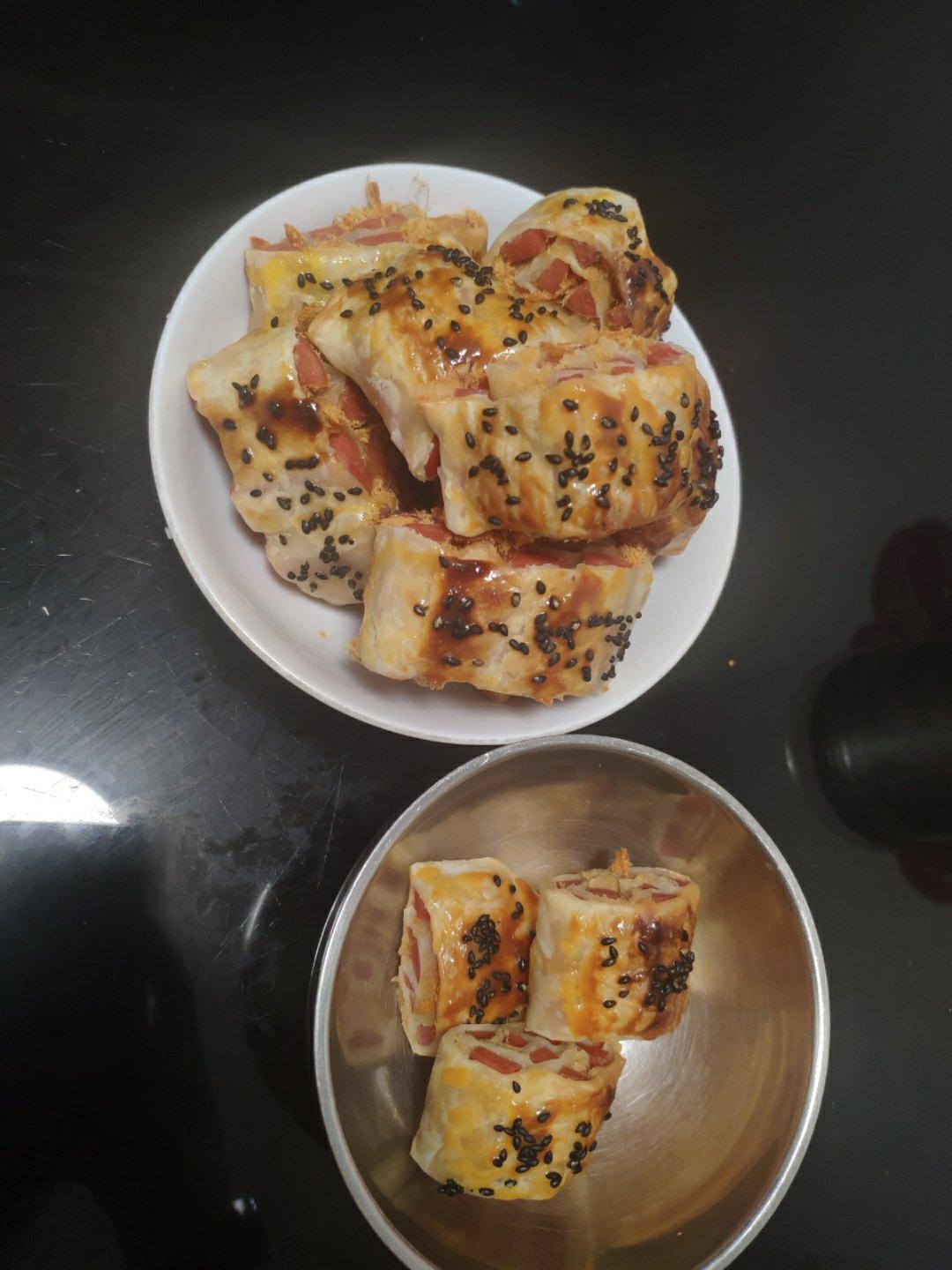 香酥火腿肉松卷