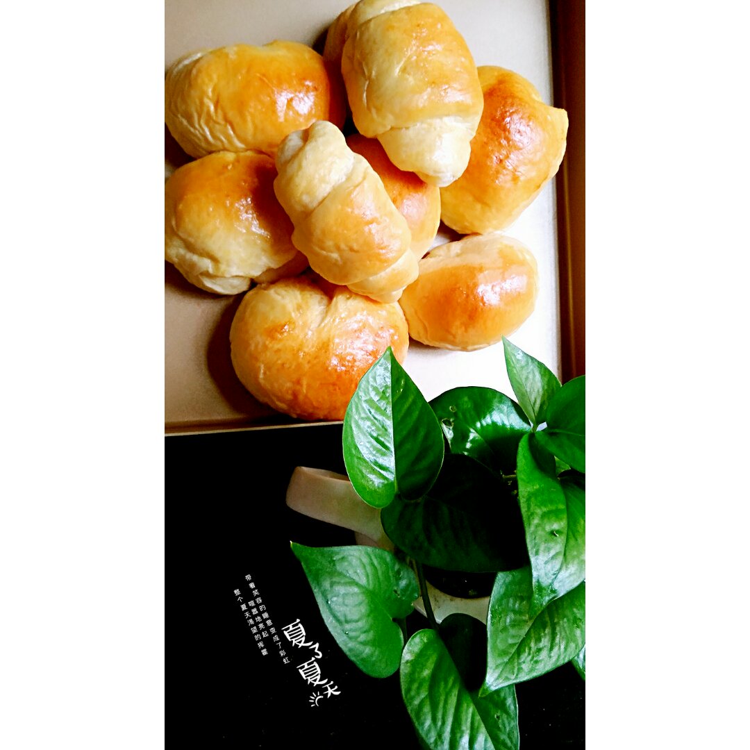 砂糖麻花面包（两股辫子）