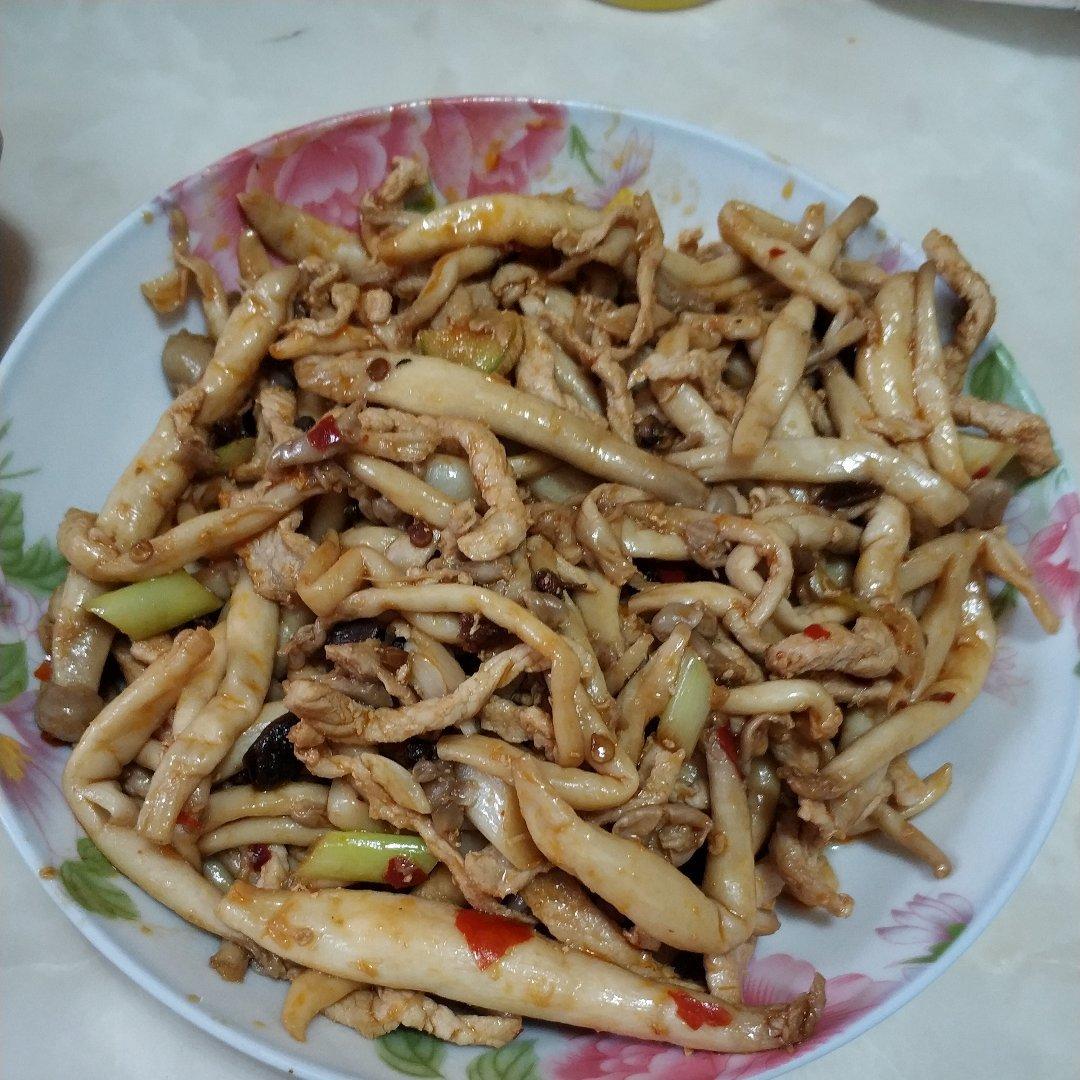 白玉菇炒肉