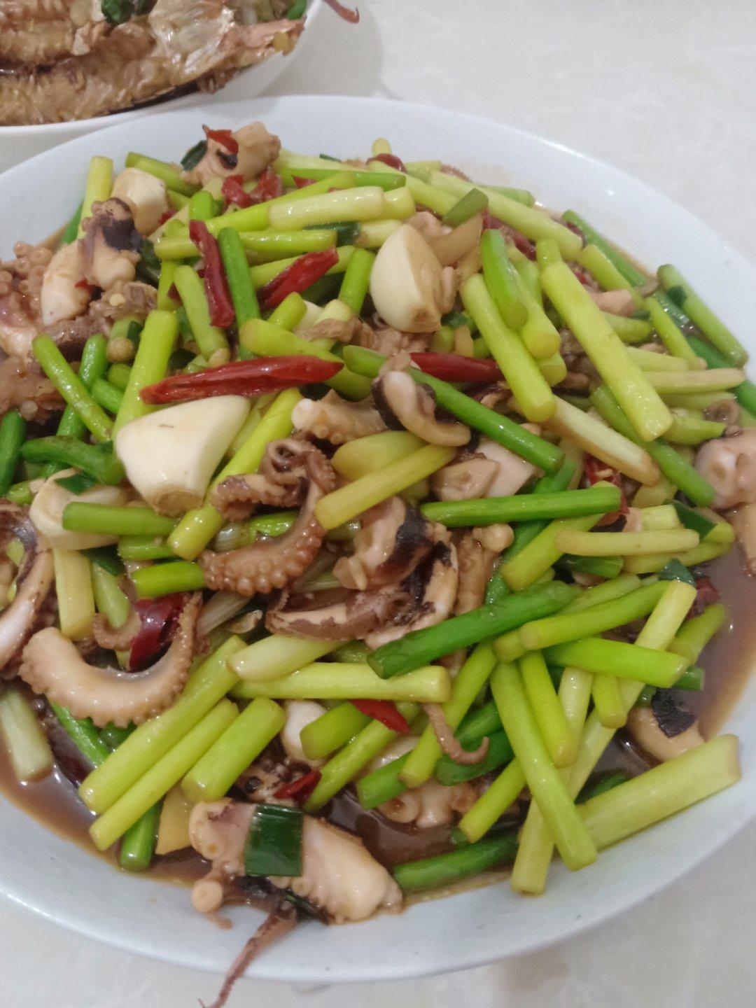 辣炒章鱼（八爪鱼）—附如何处理章鱼视频