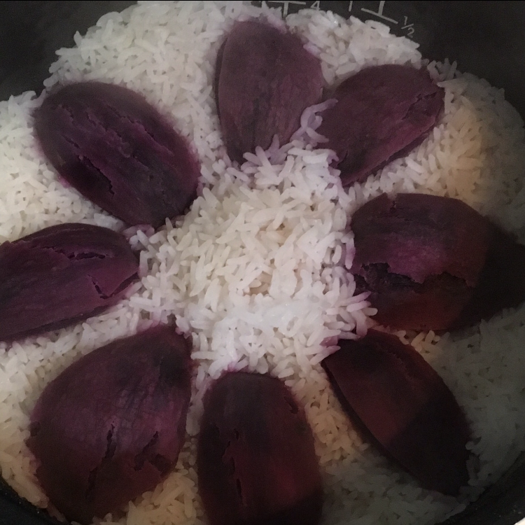 紫薯米饭的做法