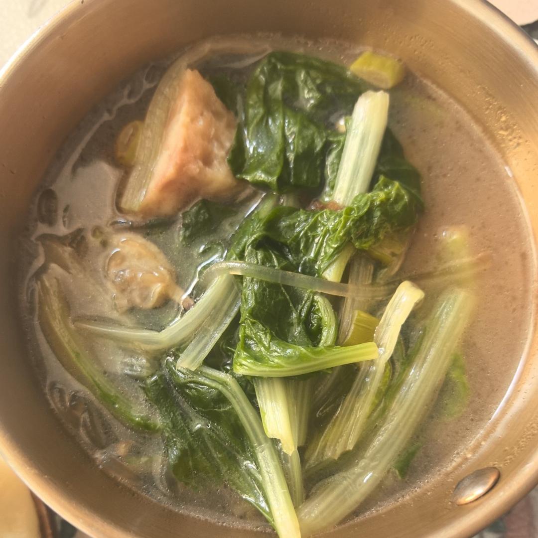 小白菜猪肉丸子汤