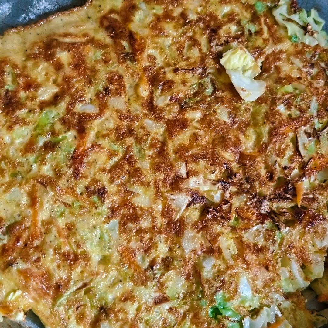 黄磊老师同款低卡营养包菜鸡蛋饼