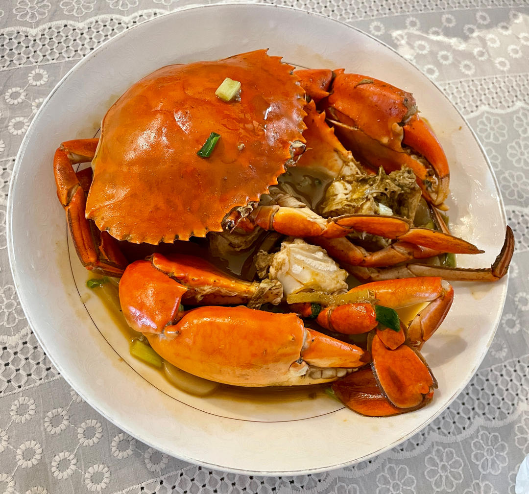 葱姜烧青蟹