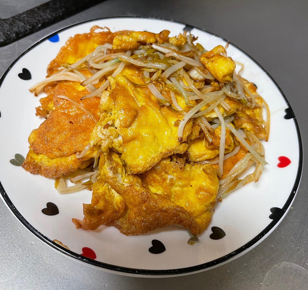 豆芽炒鸡蛋