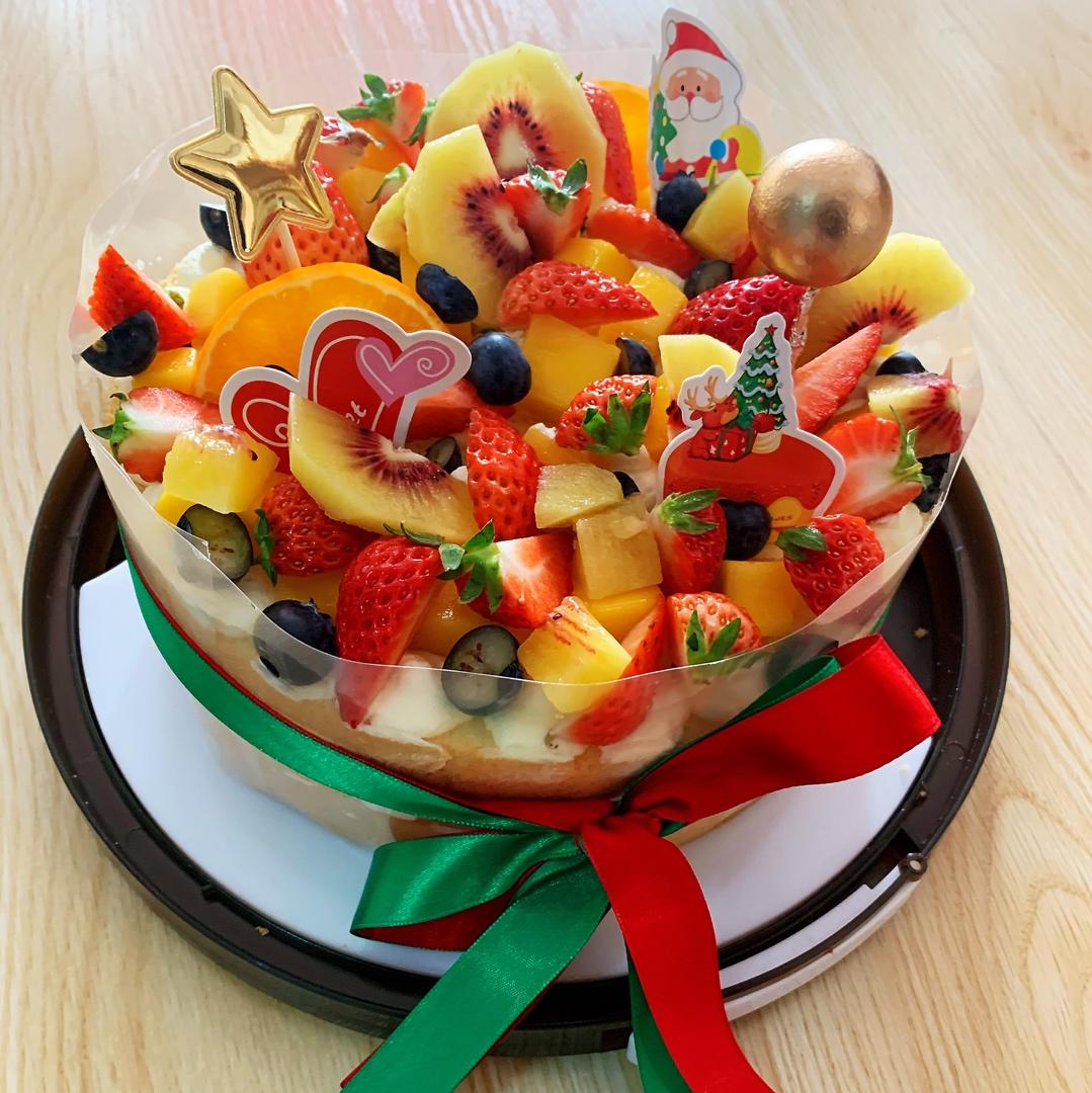 圣诞蛋糕🎅🎄(可可水果蛋糕）🍫