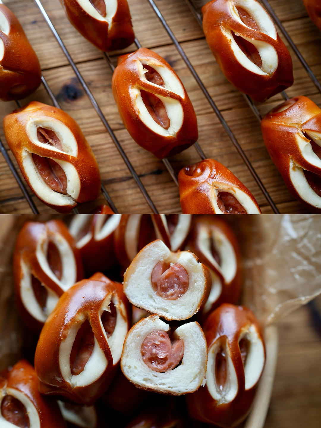 德式香肠芝士碱水棒🥖肉食党的本命面包