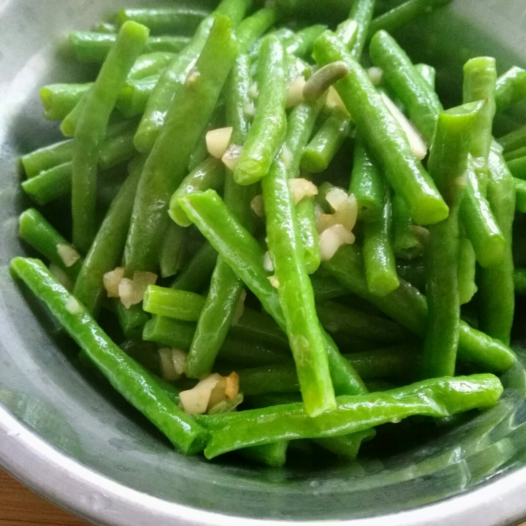 蒜蓉豇豆～～素菜也可以很美味！