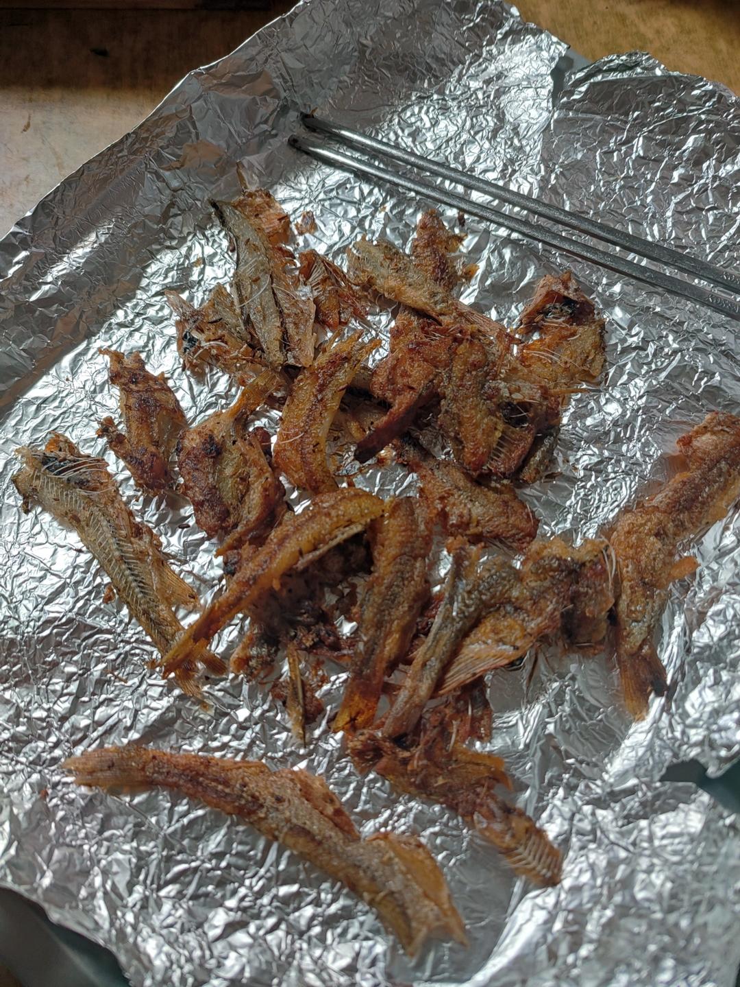 烤箱烤小鱼干