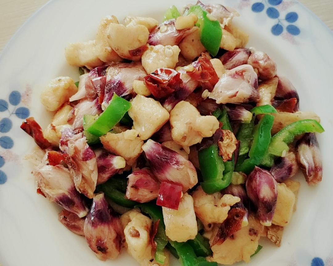 木槿花辣炒鸡丁