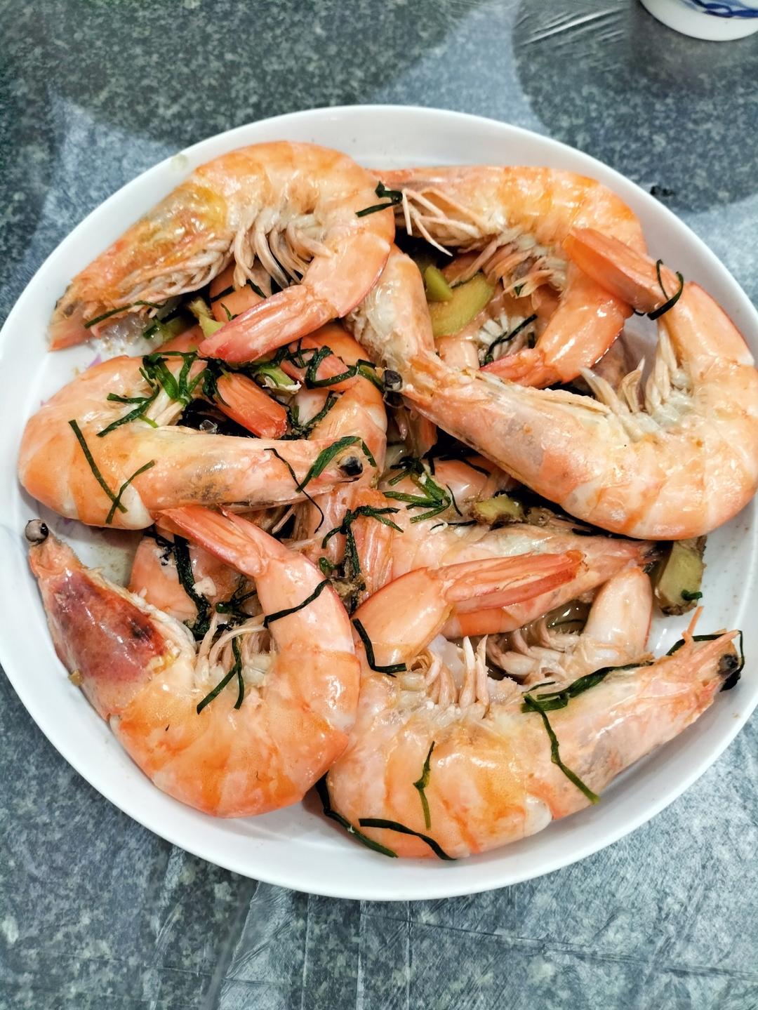 水煮对虾