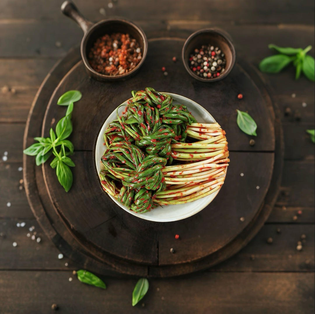 “韩国传统小葱泡菜制作方法”