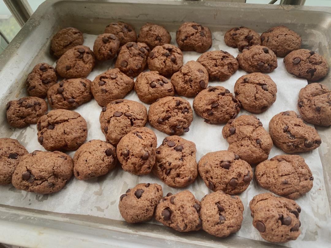 懒人版抹茶可可豆软软曲奇饼干100%成功无添加剂零食