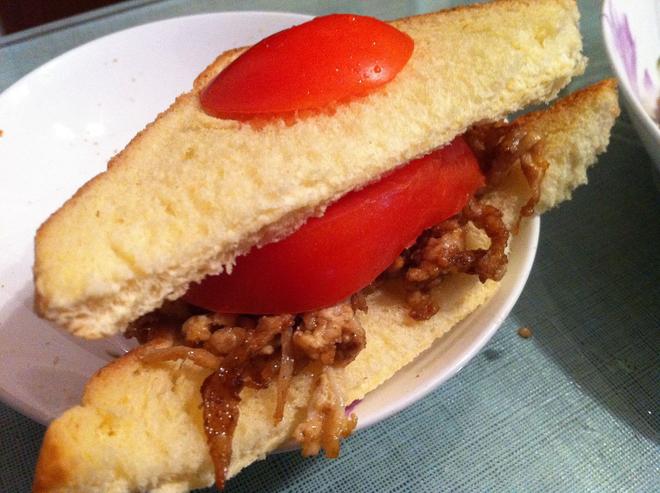 菇茄三明治的做法