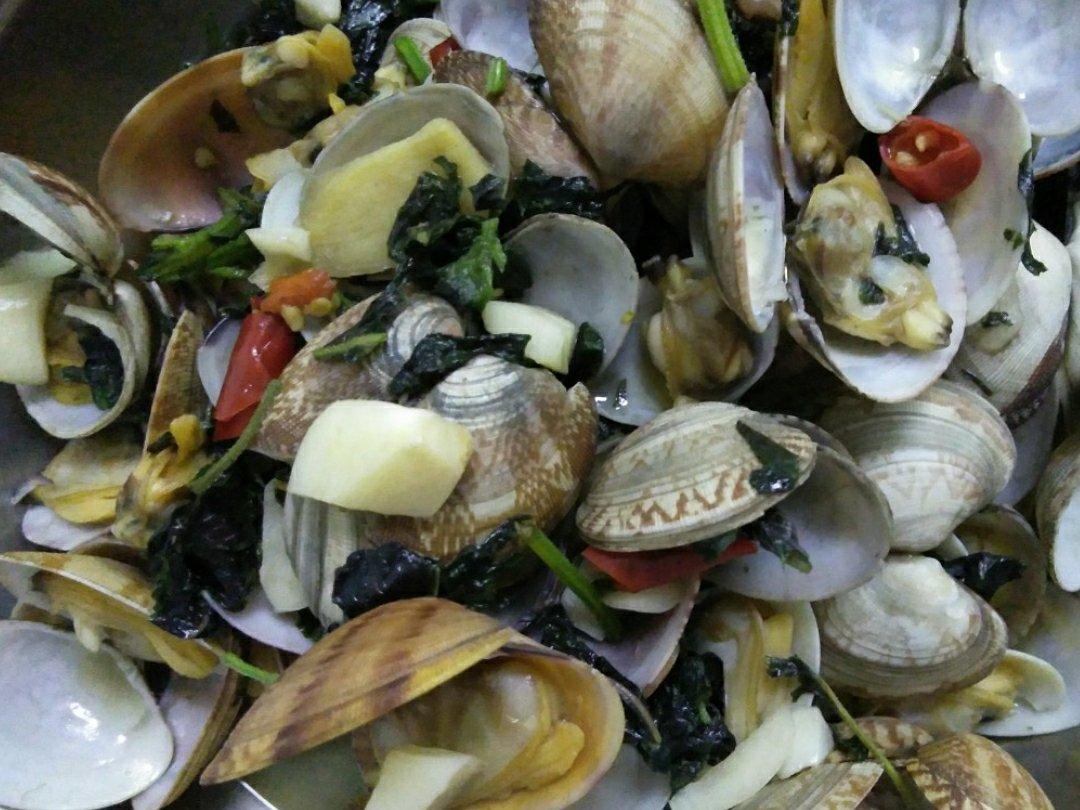 紫苏豉汁炒花甲