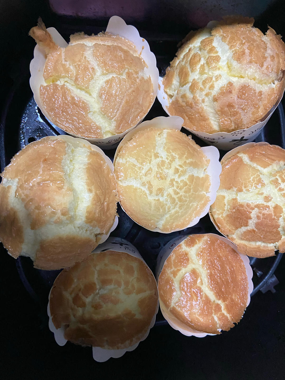 空气炸锅纸杯戚风蛋糕