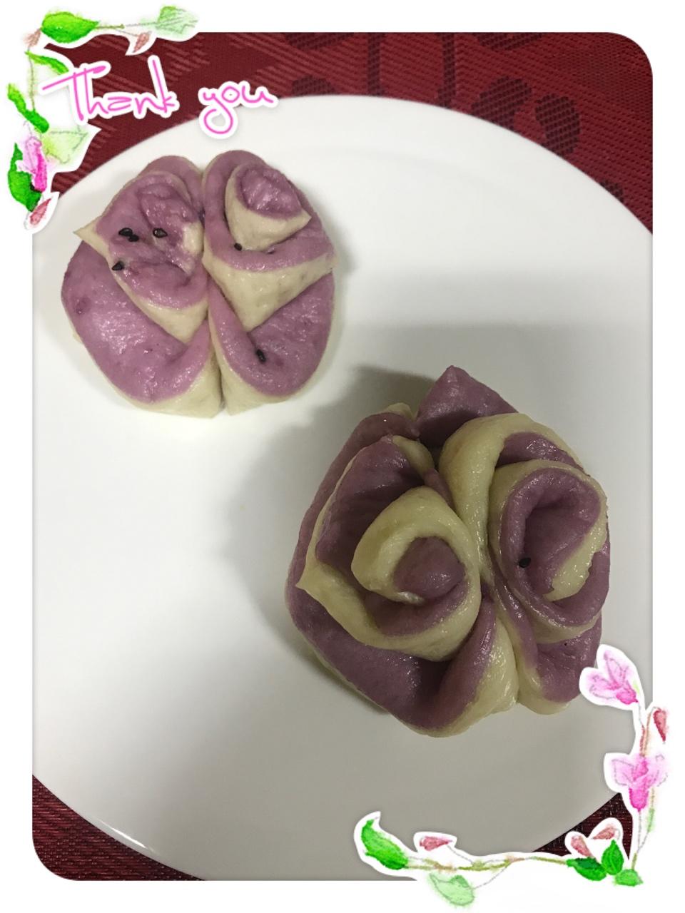 南瓜花卷馒头