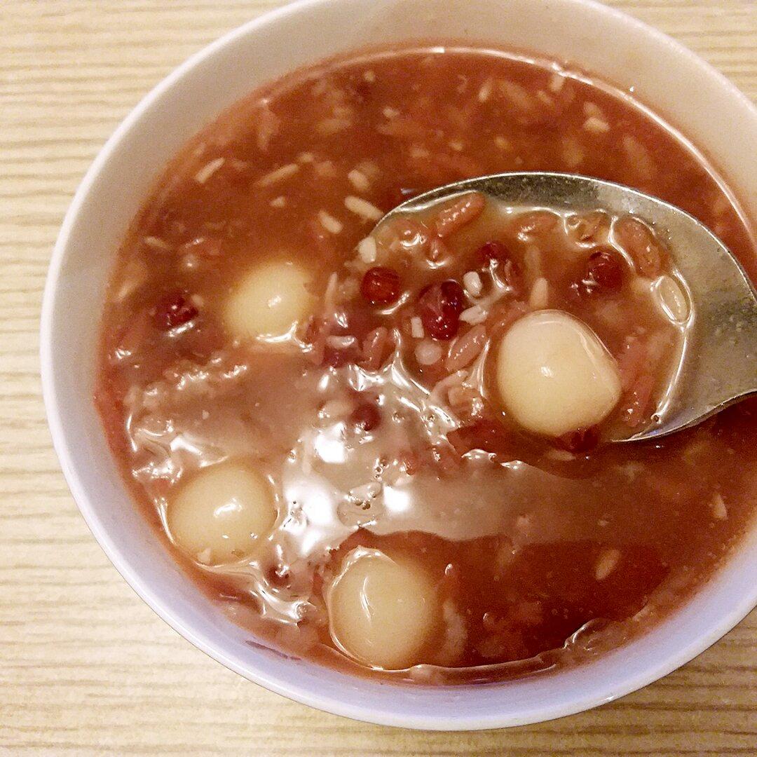 春暖花开cll做的红豆酒酿小圆子