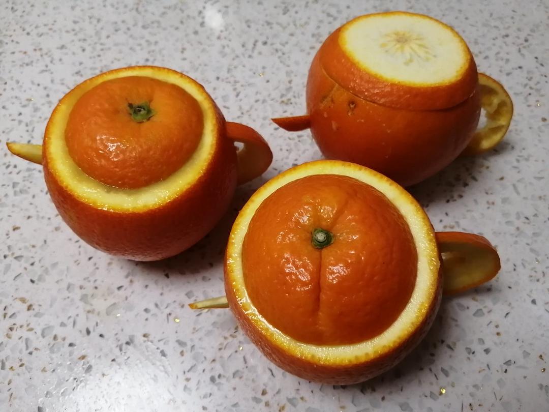 超萌的橙子茶壶