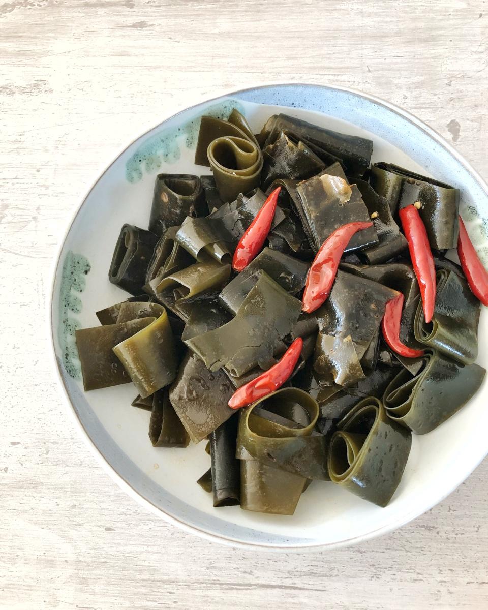 快手卤海带&豆腐皮