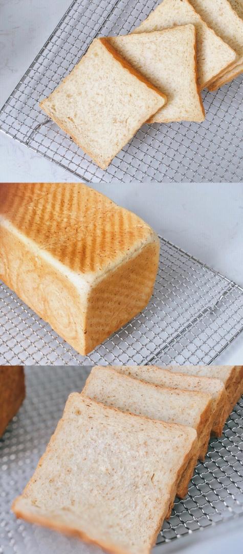 柔软的蜂蜜牛乳全麦吐司