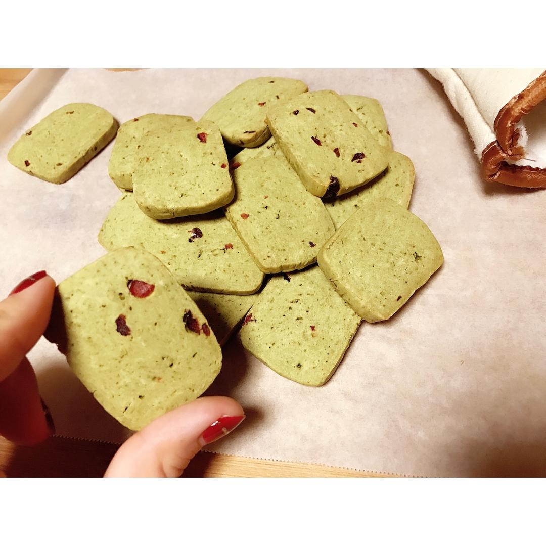 抹茶蔓越莓饼干