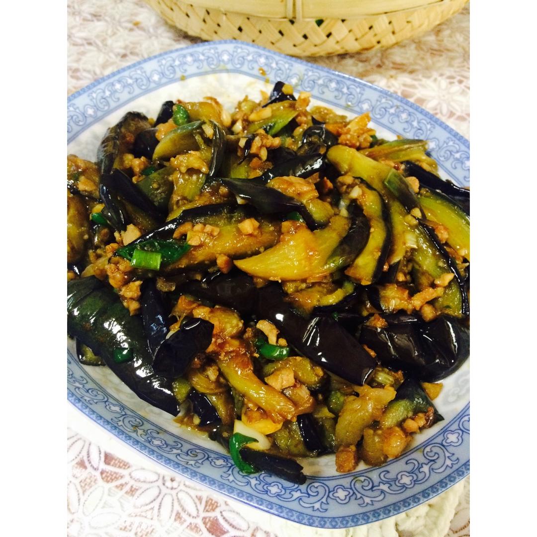 红烧肉沫茄子