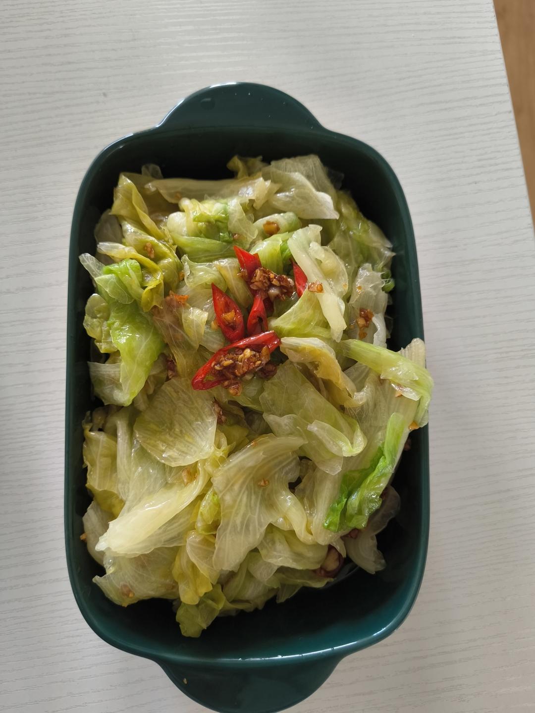 下饭的蒜蓉西生菜