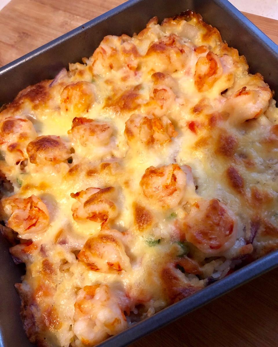 阿m阿m1128做的芝士焗饭烤箱版