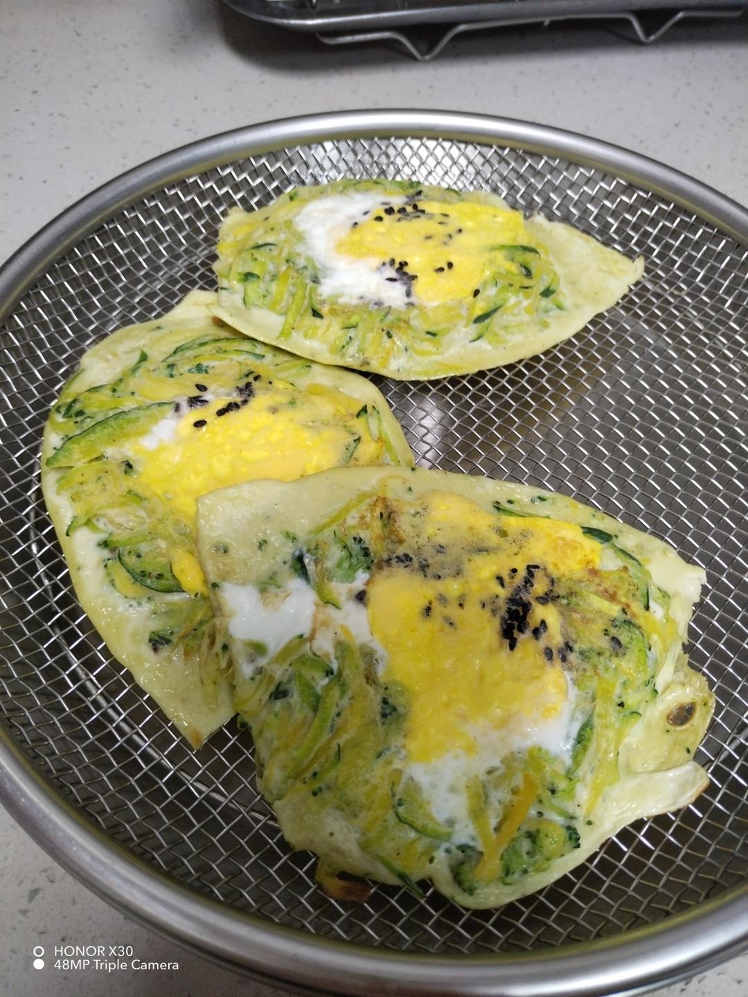 嫩南瓜鸡蛋饼