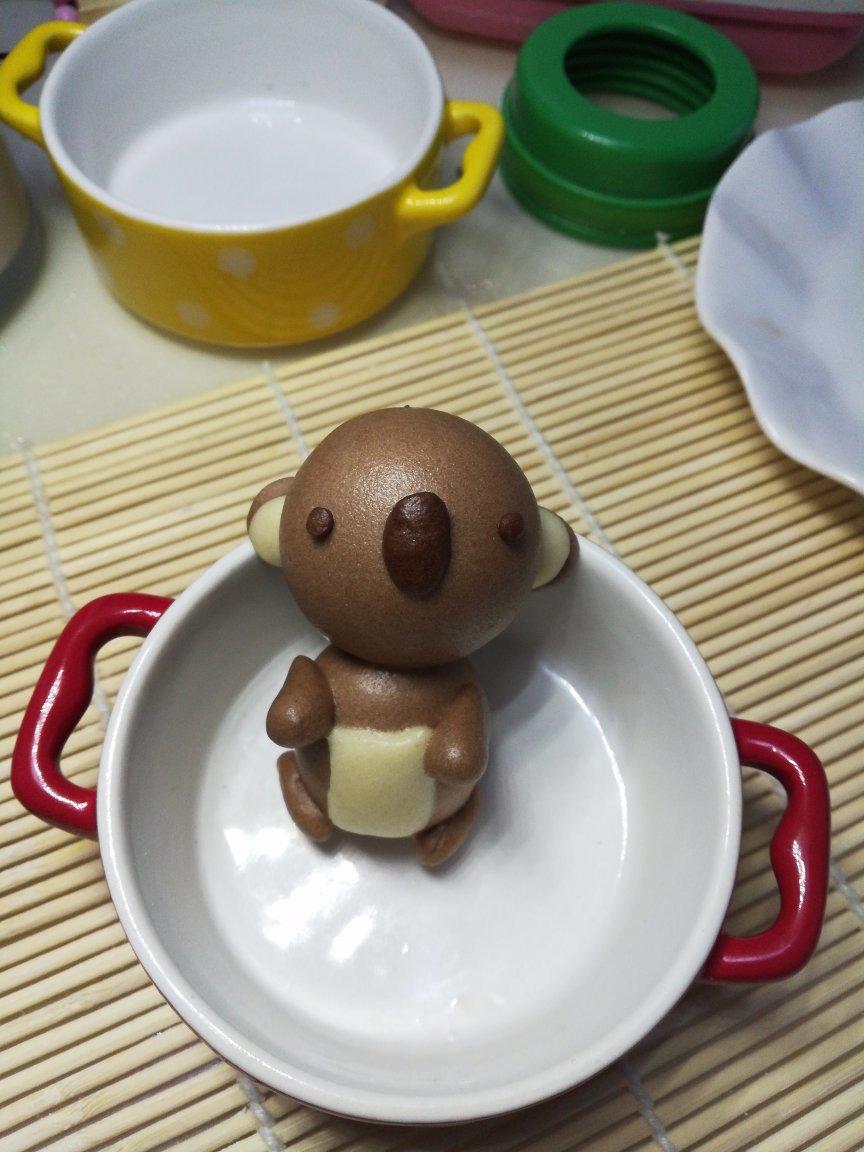 可爱的佩奇馒头（无糖无油易消化）