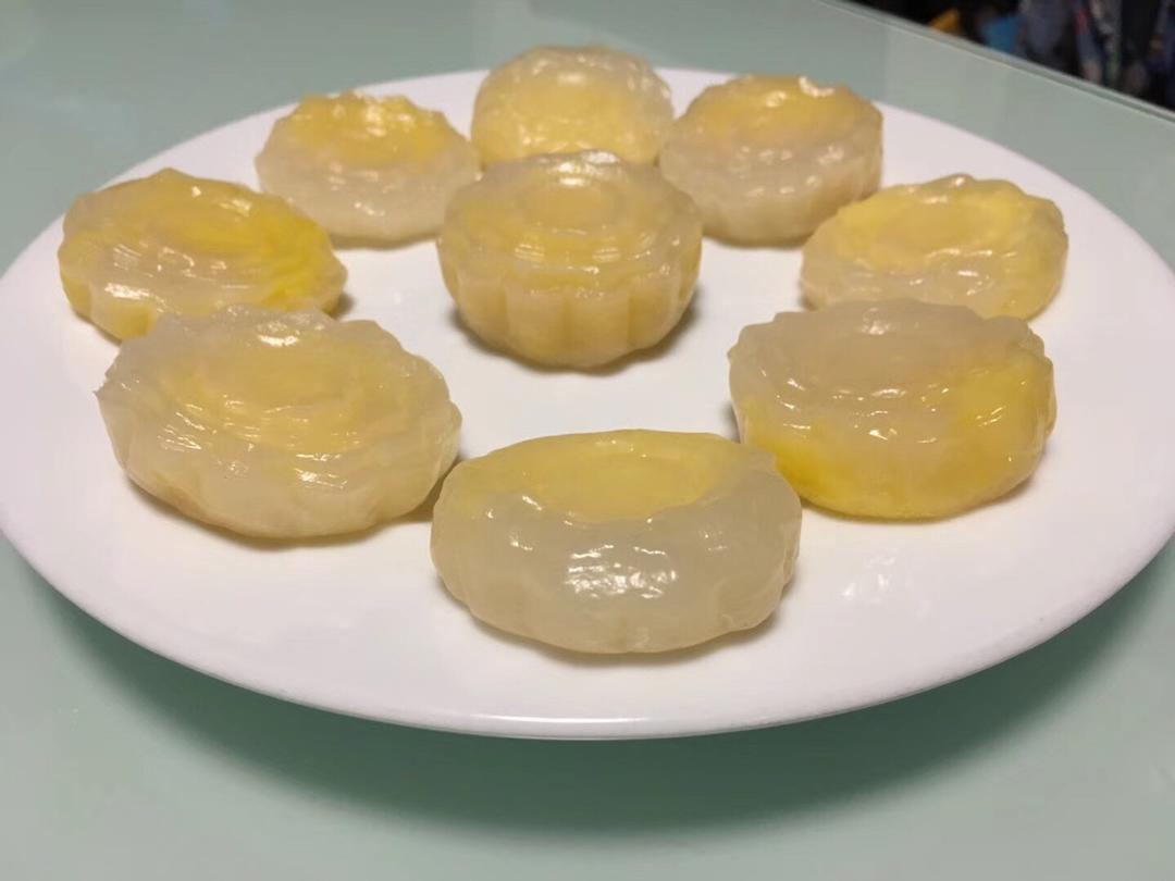 奶黄水晶饼