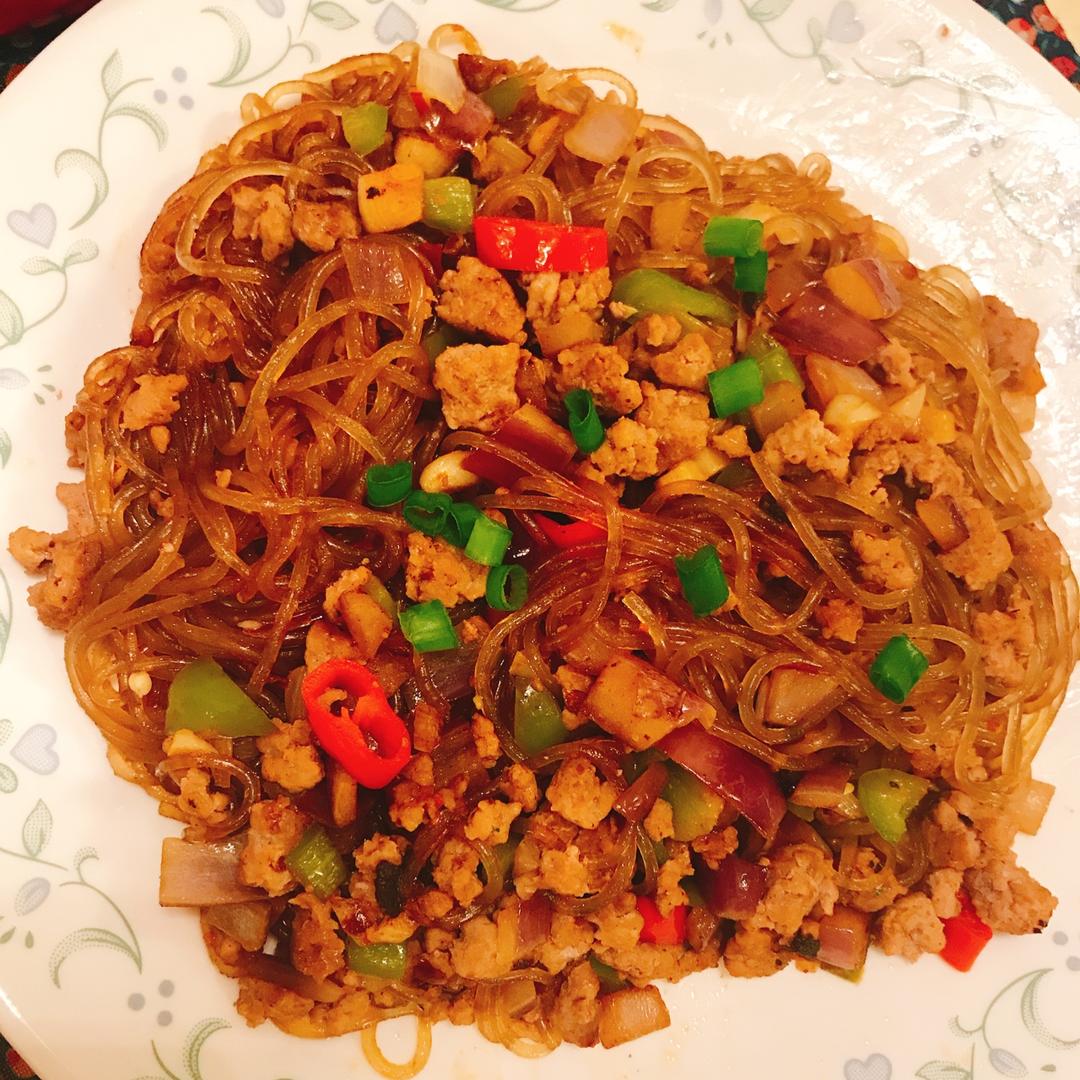 肉末炒粉丝
