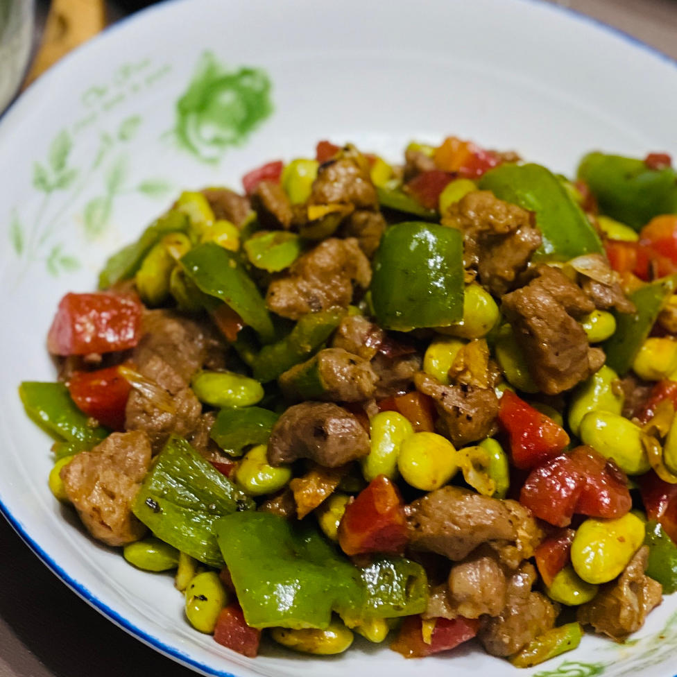 快手菜 青豆炒肉