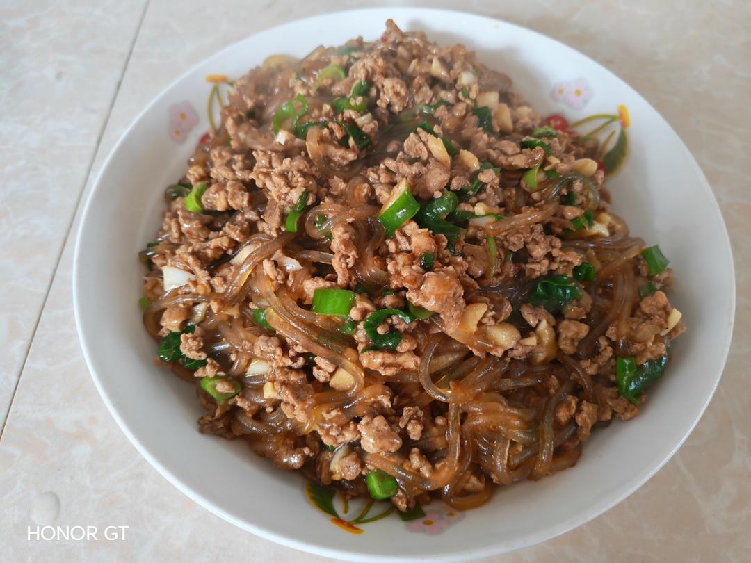 蚂蚁上树——肉末粉条的完美结合