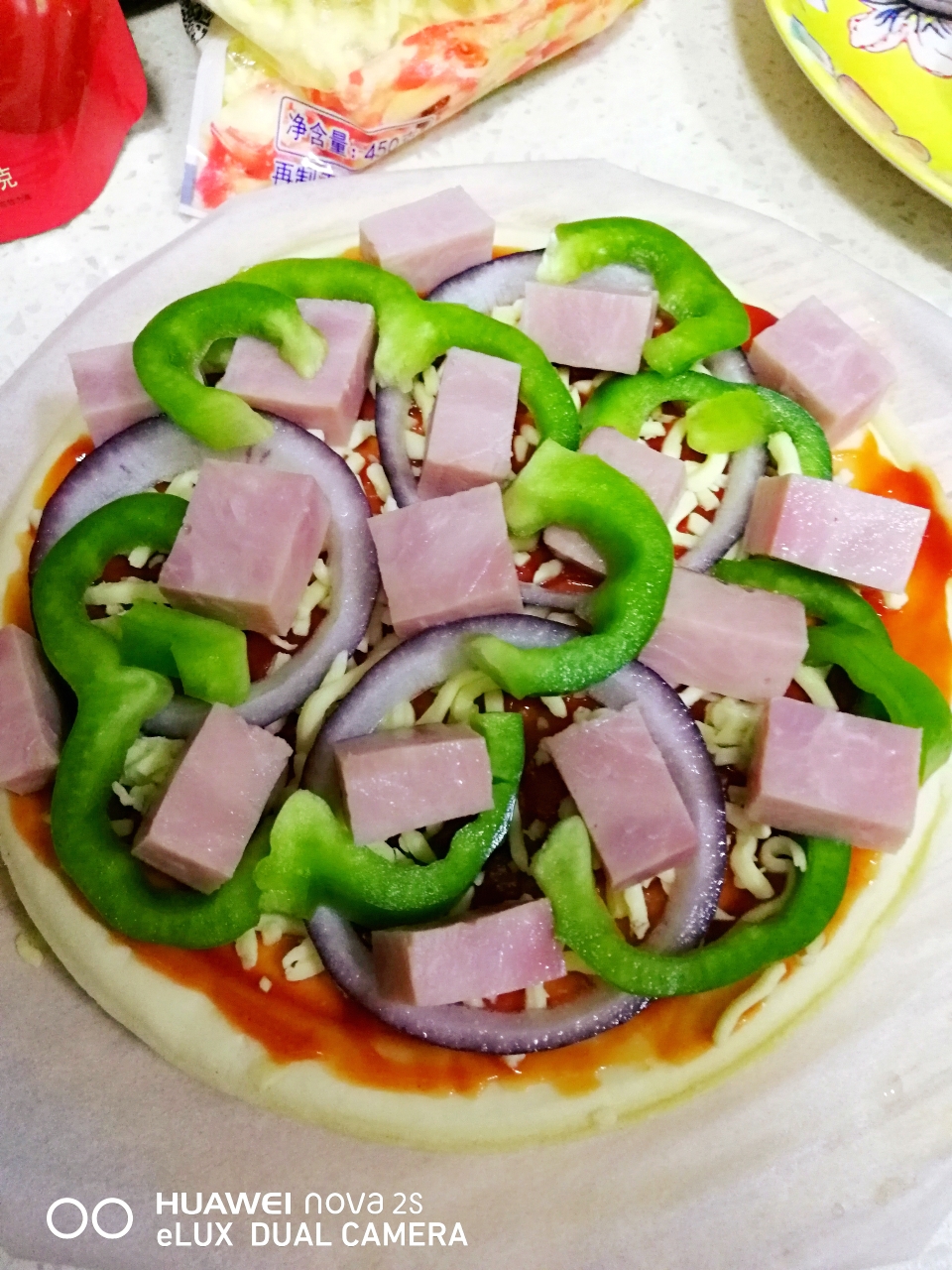蔬菜火腿披萨的做法 步骤5