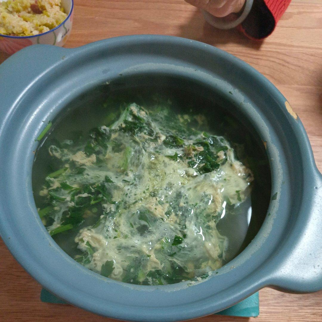 茼蒿蛋汤
