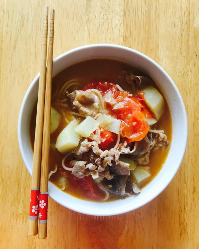 番茄土豆肥牛锅