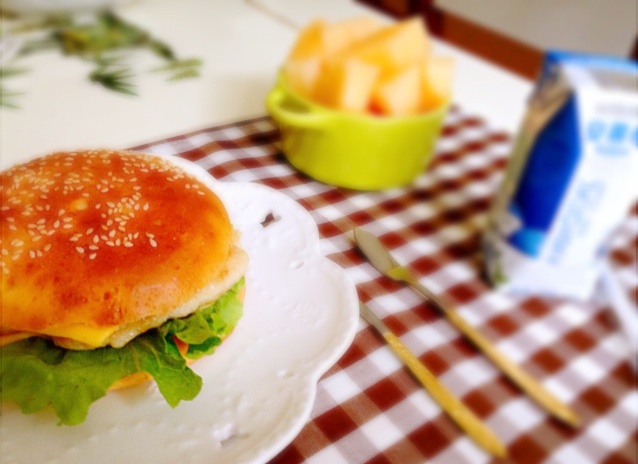 鸡腿汉堡包