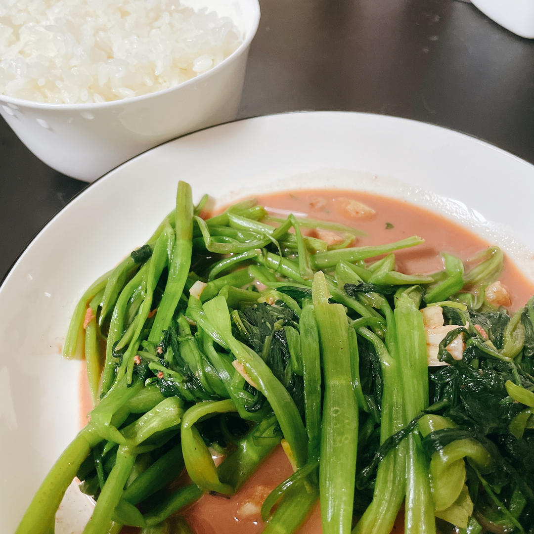 【粤式小炒】南乳空心菜