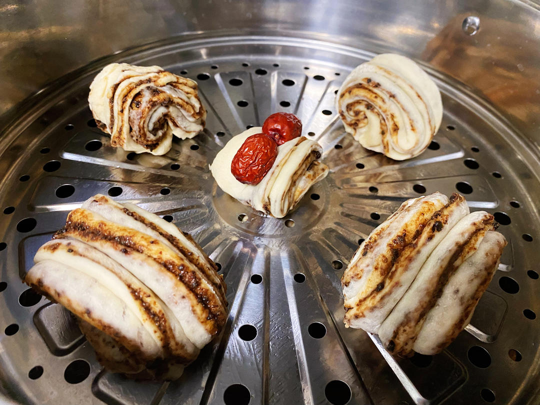 红糖麻酱花卷-治愈不爱吃饭的宝宝哦～