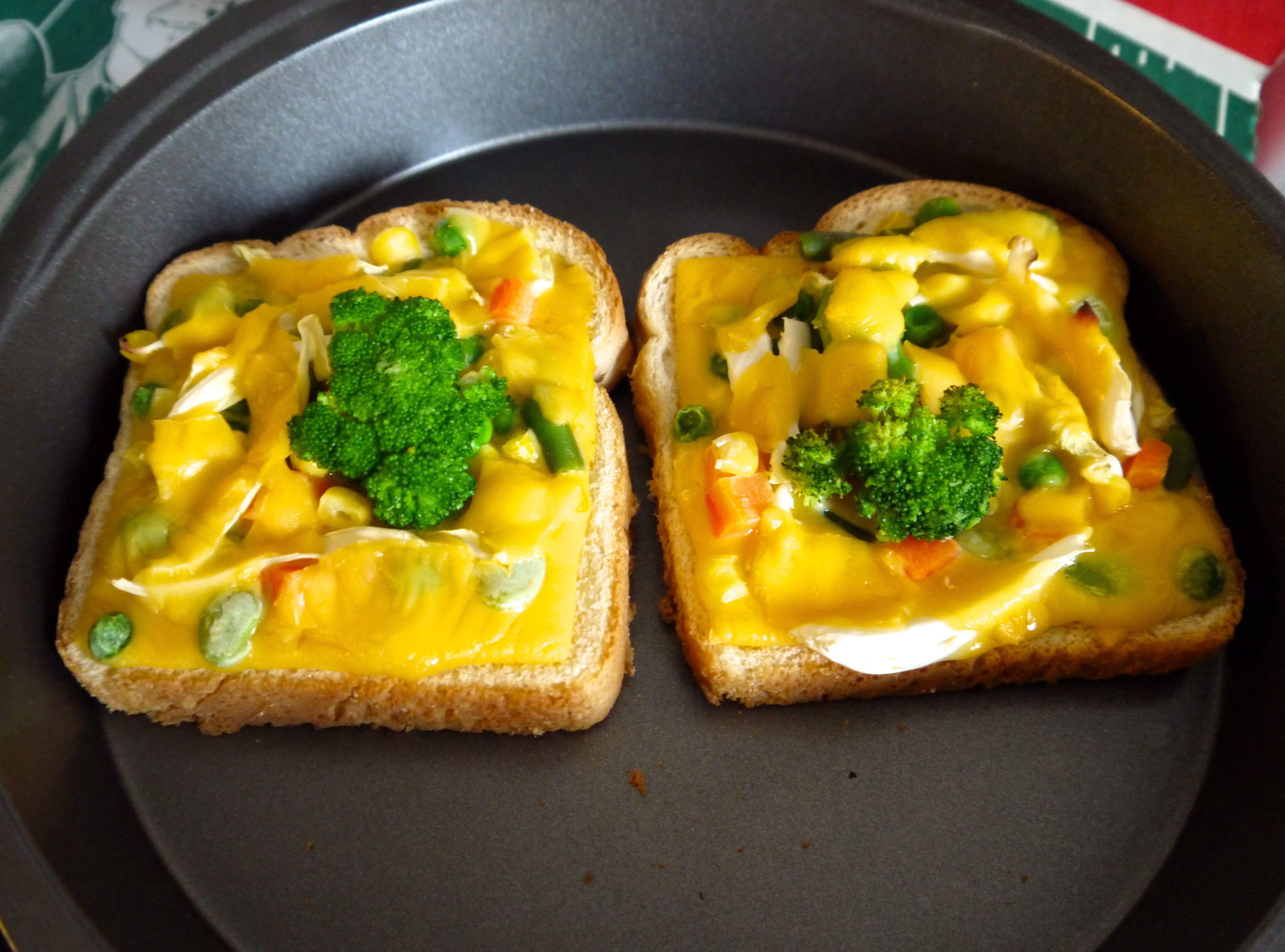 吐司培根小批萨