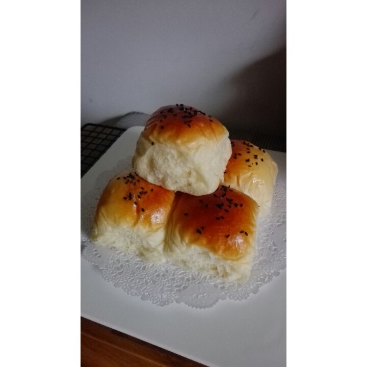 鲜奶油小餐包（一次发酵）