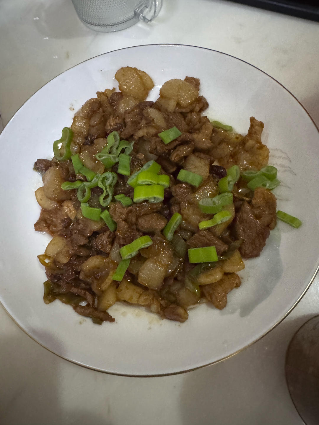 超下饭的大葱炒肉片