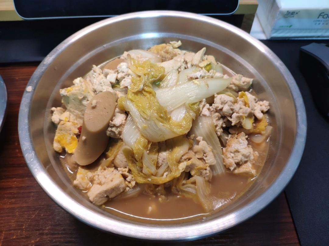 冬季最爱的家常菜！大白菜炖大豆腐或干豆腐