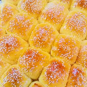 超柔软的波兰种甜面包（厨师机快速揉面出手套膜技巧）